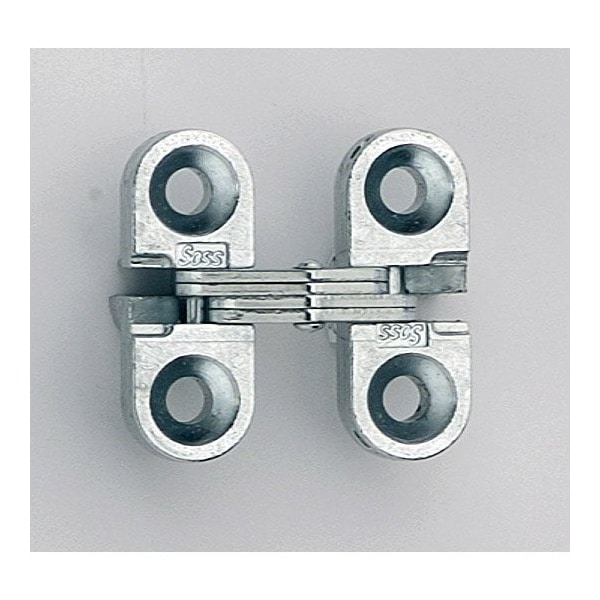 Universal Industrial Soss 3/8" x 1" Light Duty Invisible Hinge for 1/2" to 5/8" Doors Satin Chrome Finish PR 100CUS26D - main